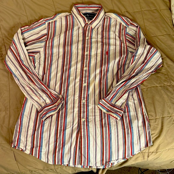Polo Ralph Lauren Other - Polo Ralph Lauren men’s dress shirt stripes 16 1/2 34-35 EUC